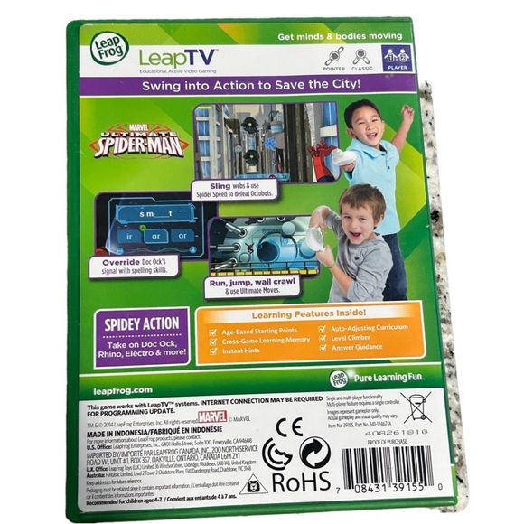 LeapFrog LeapTV Ultimate Spider-Man
Educational, Active Learning Video Game - Picture 3 of 3